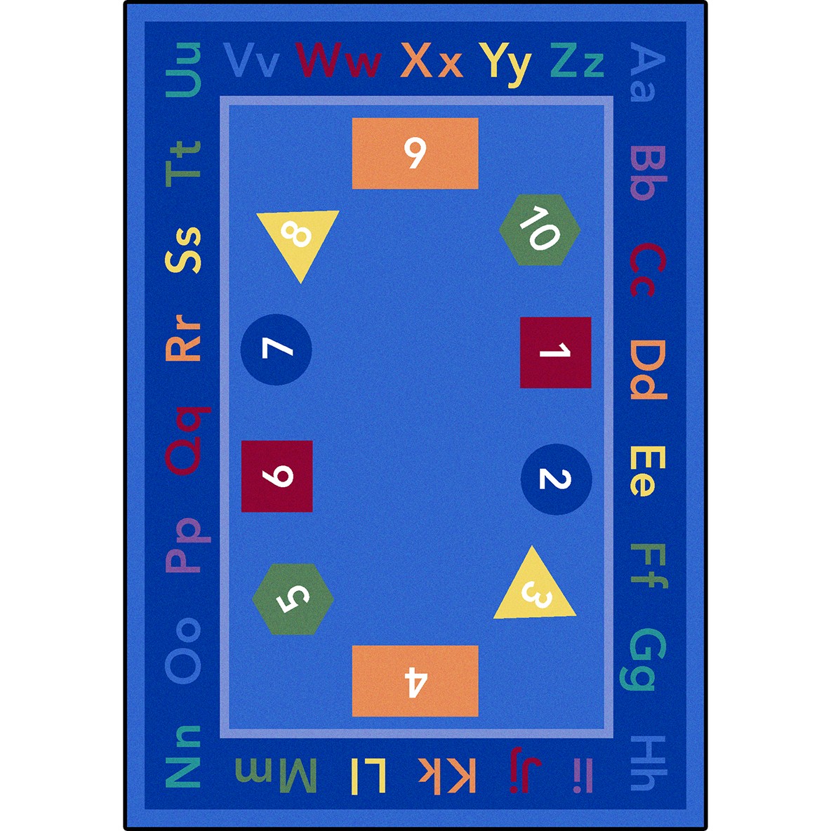 2047G 10 ft. 9 in. x 13 ft. 2 in. Kid Essentials Fun Damentals Rectangle Indoor Area Rug - Multi Color