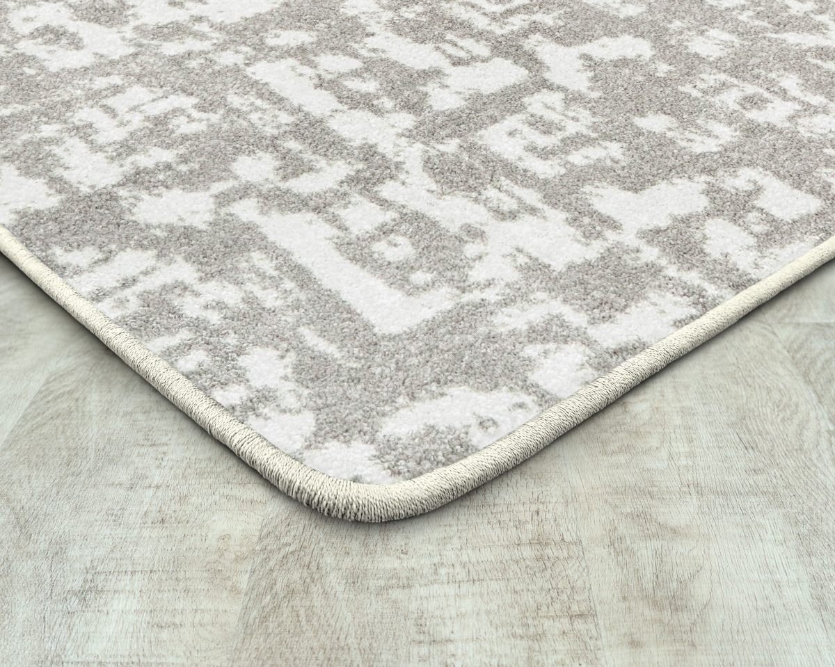 2128G-01 10 ft. 9 in. x 13 ft. 2 in. Workspace Block Print Rectangle Indoor Area Rug - Dove