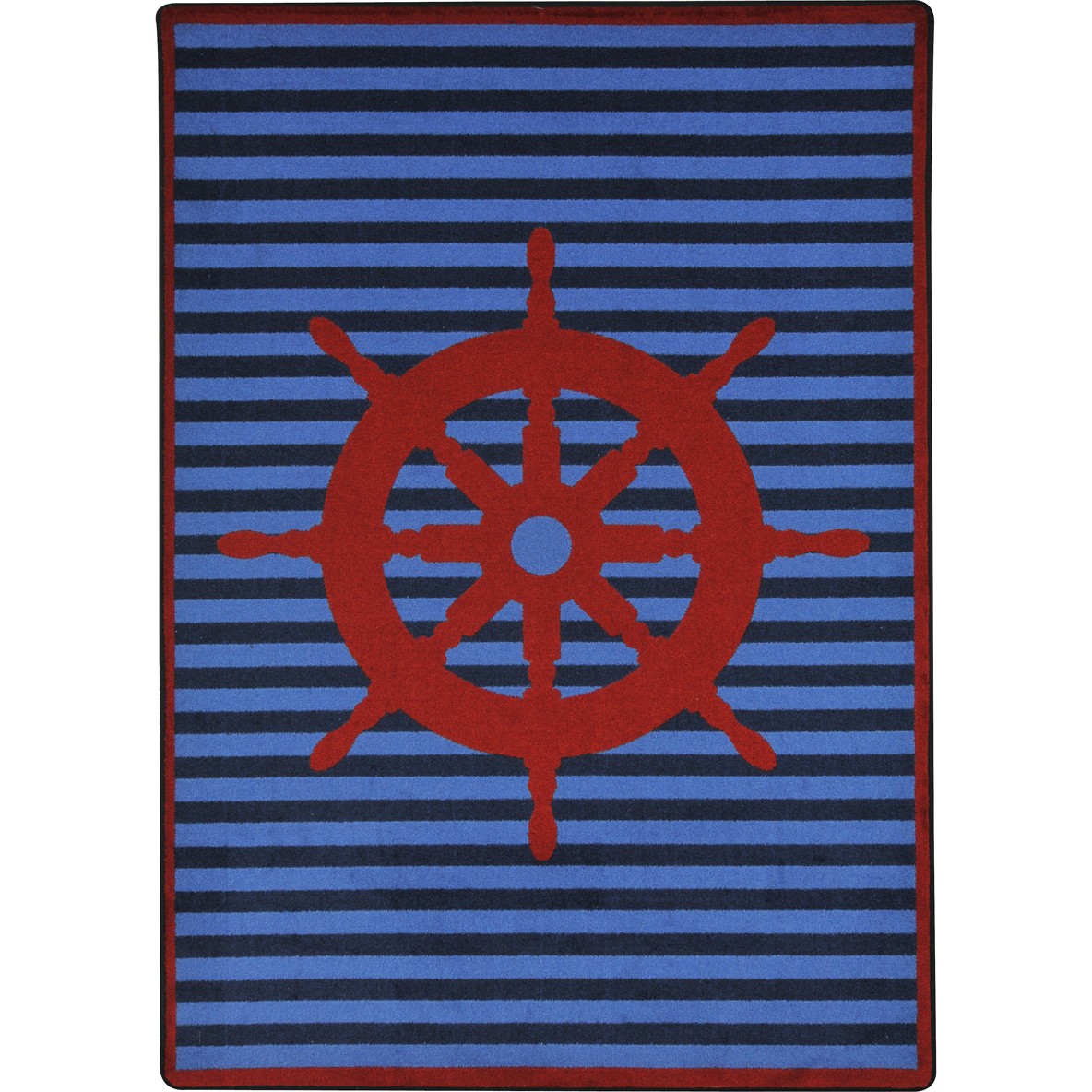 1902G-03 10 ft. 9 in. x 13 ft. 2 in. Kid Essentials Set Your Course Rectangle Indoor Area Rug - Red