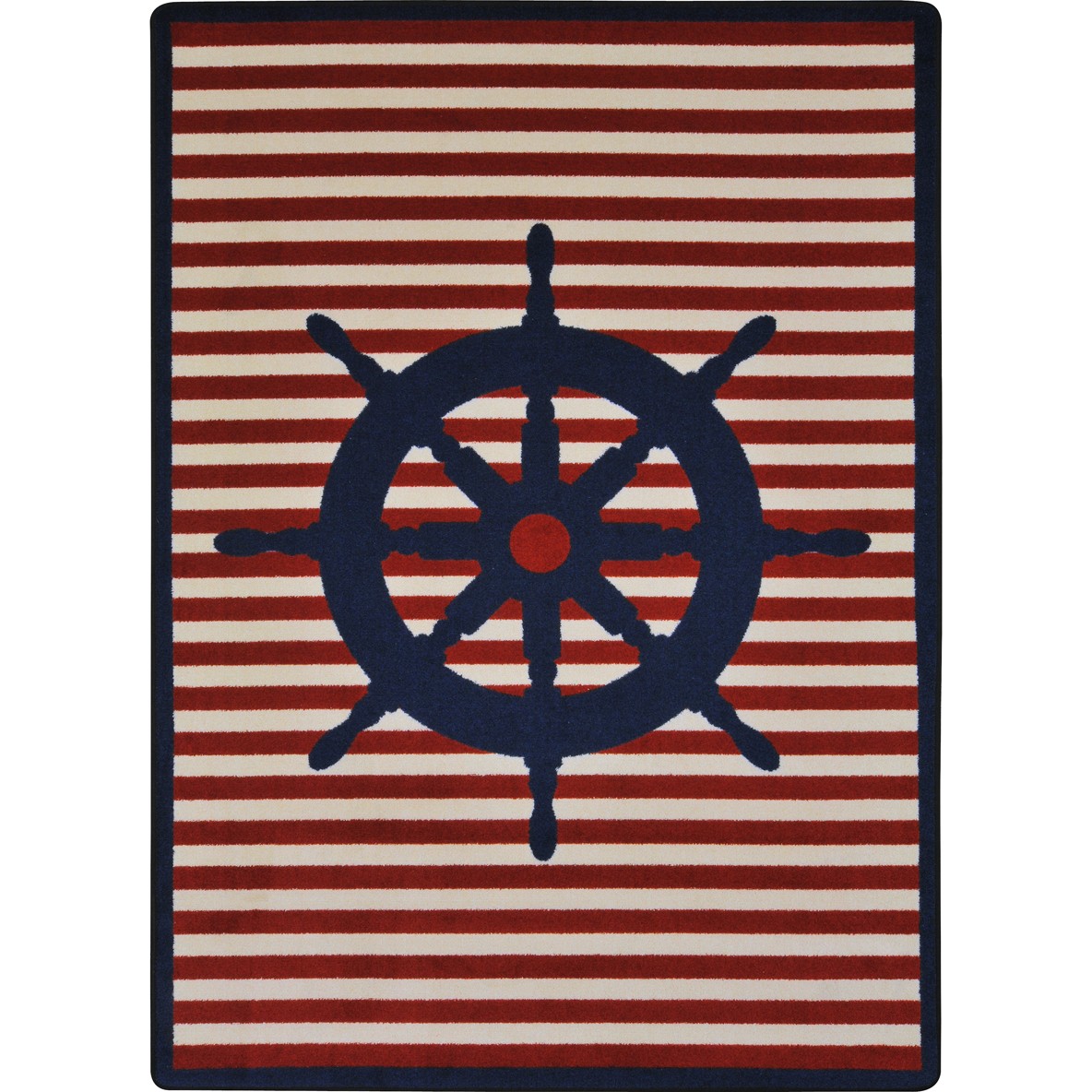 1902G-01 10 ft. 9 in. x 13 ft. 2 in. Kid Essentials Set Your Course Rectangle Indoor Area Rug - Blue