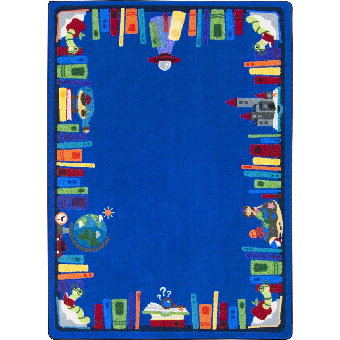 2026G 10 ft. 9 in. x 13 ft. 2 in. Kid Essentials Discovery Books Rectangle Indoor Area Rug - Multi Color