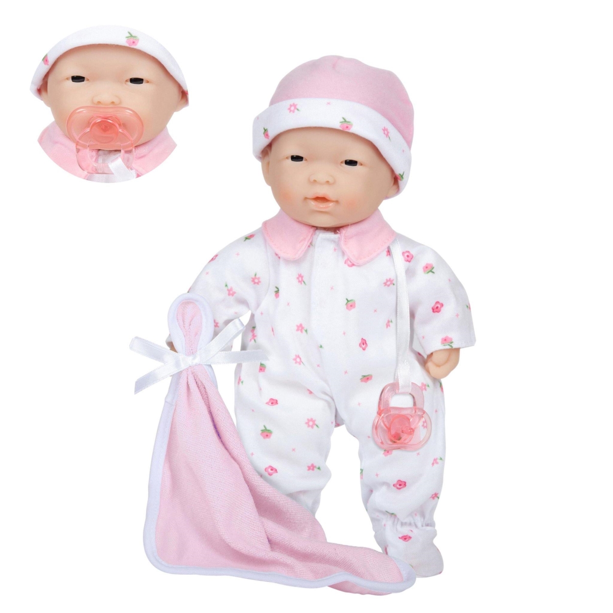 Picture of La Baby 11 in. Soft Body Asian Baby Doll in Pink Outfit