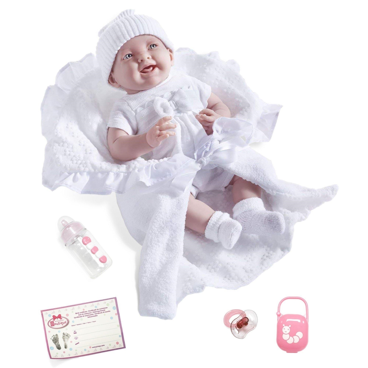 Picture of La Newborn Soft Body Realistic Baby Doll with Deluxe Bunting &amp; Accessories