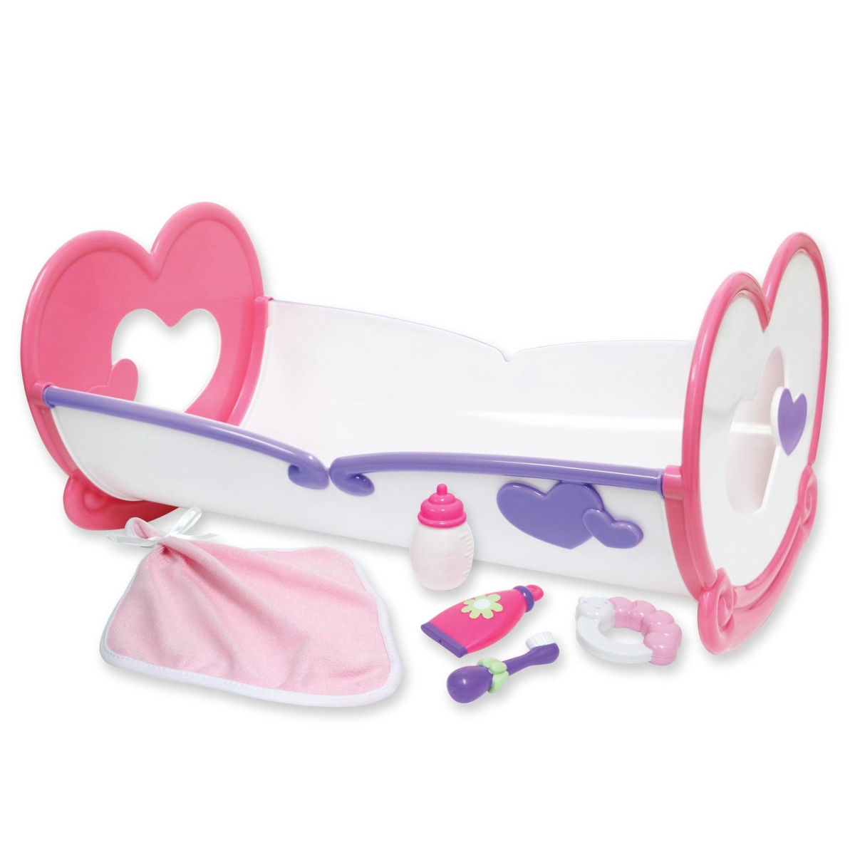 Picture of Deluxe Rocking Doll Crib &amp; Accessories for Dolls Up to 16 in.