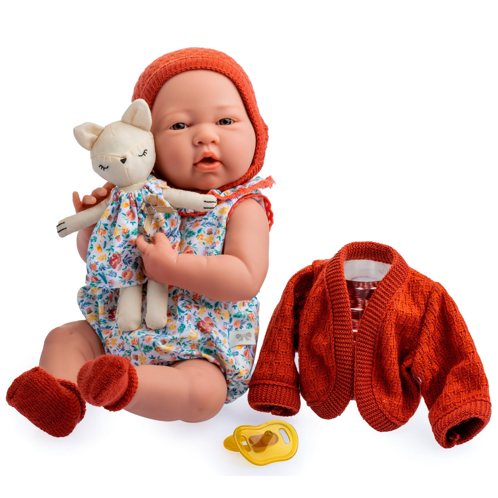 Picture of JC Toys 18066 15 in. La Newborn All-Vinyl Doll in Nature Themed Set with Accessories