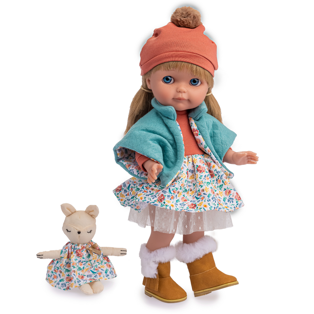 Picture of JC Toys 32000 15 in. Chloe All Vinyl Posable Nature Themed Fashion Doll with Blonde Rooted Hair