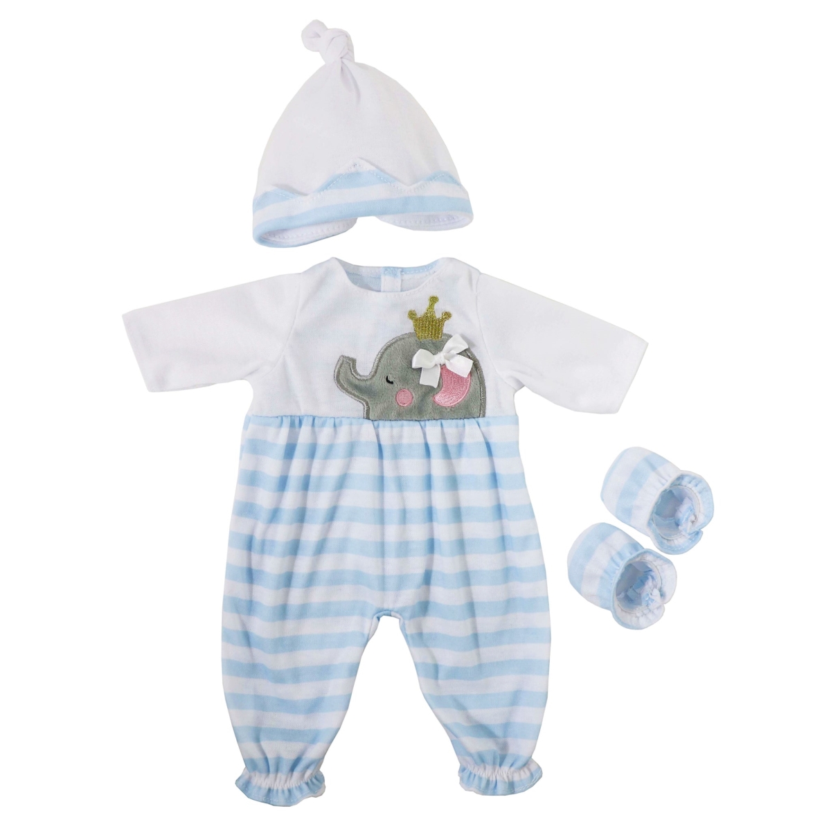 Picture of Berenguer Boutique CLO30040I Baby Doll Outfit, Blue