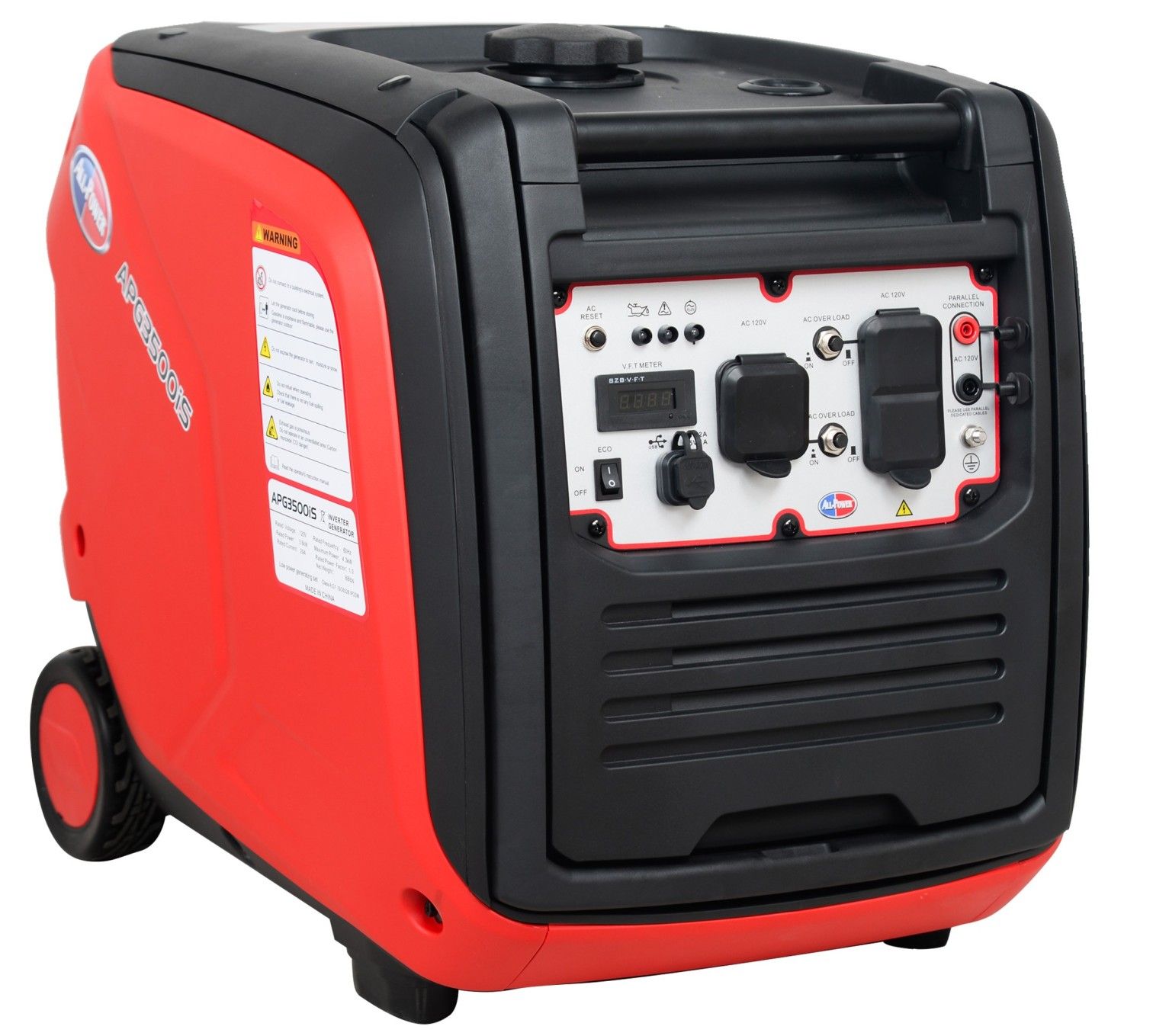 Picture of All Power America APG3500IS3500W Generator Inverter JD Engine 212cc Sound Proof Enclosure Portable Parallel