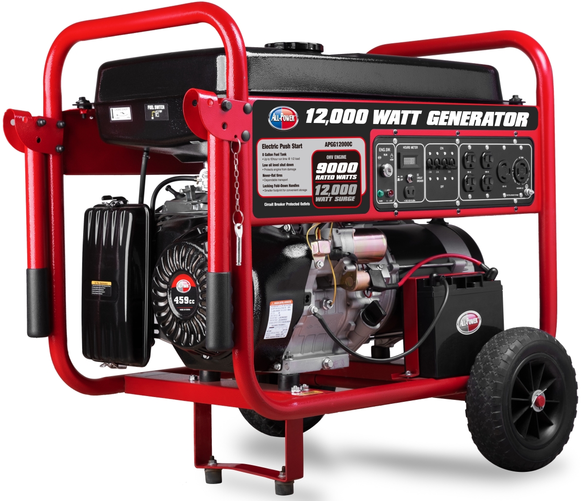 Picture of All-Power APGG12000 12 kVA 120-240V JD Engine 459cc Gasoline Generator