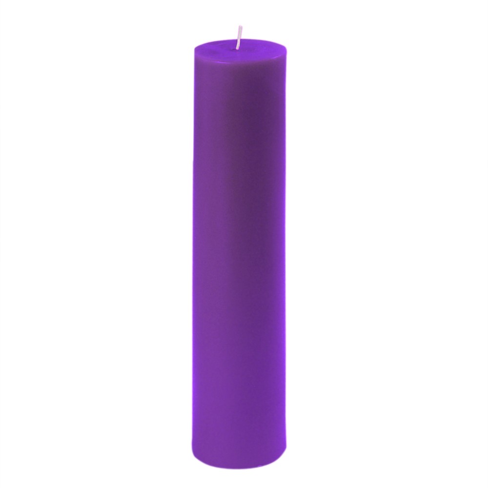 2 x 9 in. Purple Pillar Candle