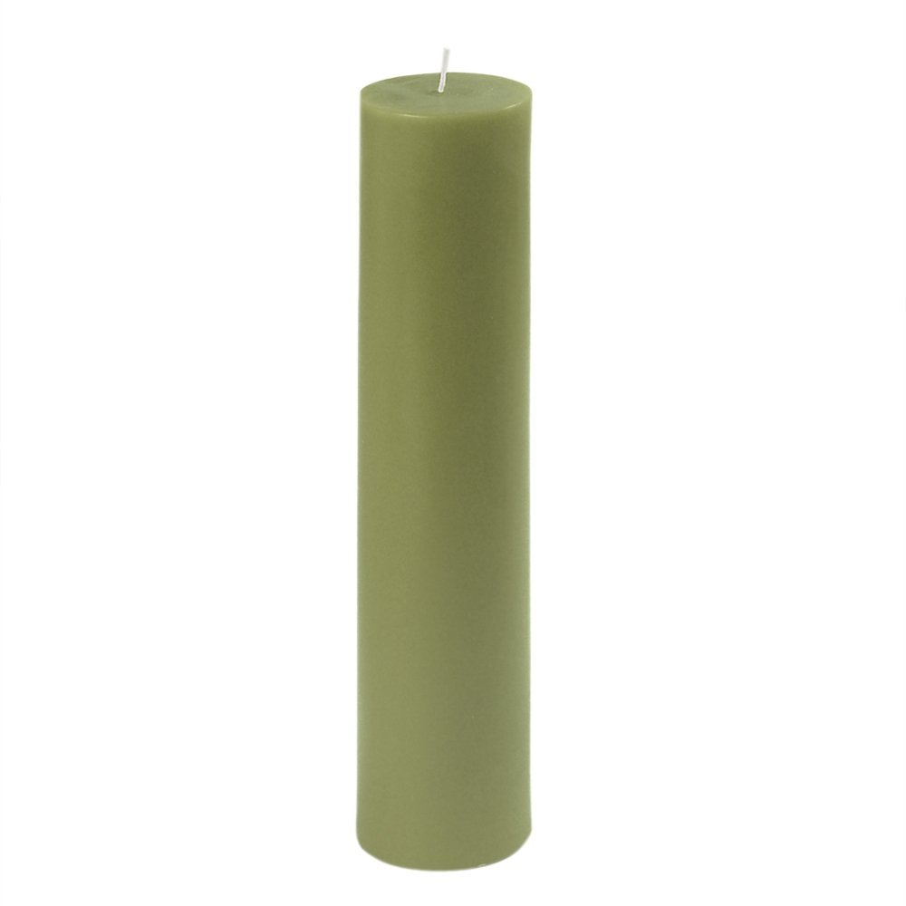 CPZ-2911 2 x 9 in. Sage Green Pillar Candle