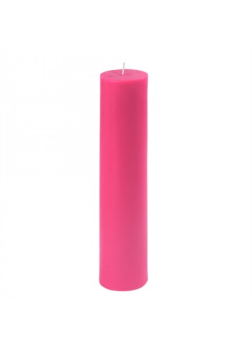 Hot Pink Pillar Candle - 2 x 9 in.