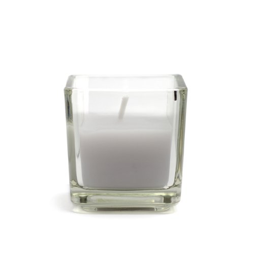 12 Piece Lavender Square Glass Votive Candles