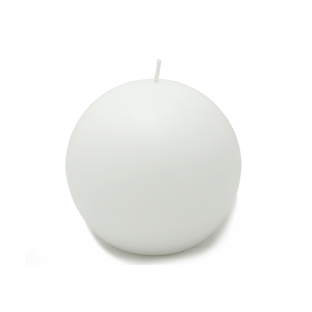 CBC-401-6 4 in. Citronella Ball Candles, White - 12 Piece
