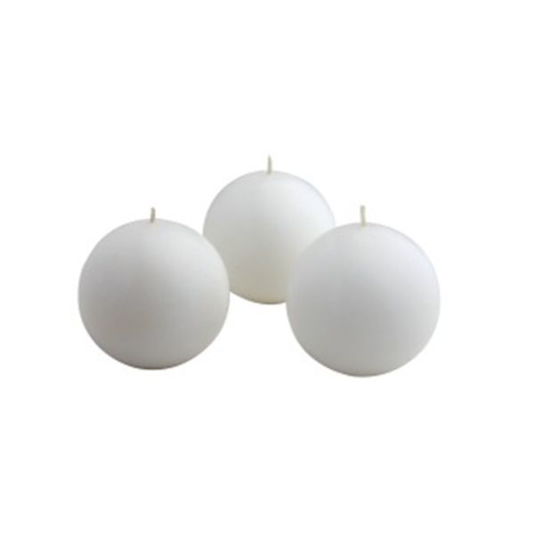 CBZ-040-8 2 in. Citronella Ball Candles, White - 96 Piece