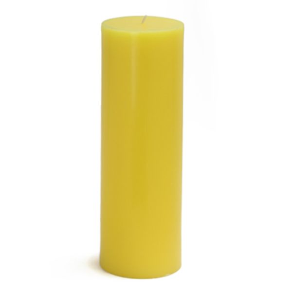 3 x 9 in. Pillar Candle, Yellow