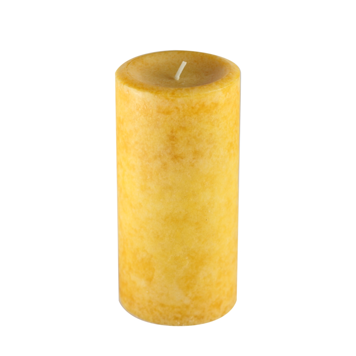 3 x 6 in. Pumpkin Spice Mustard Scented Pillar Candle
