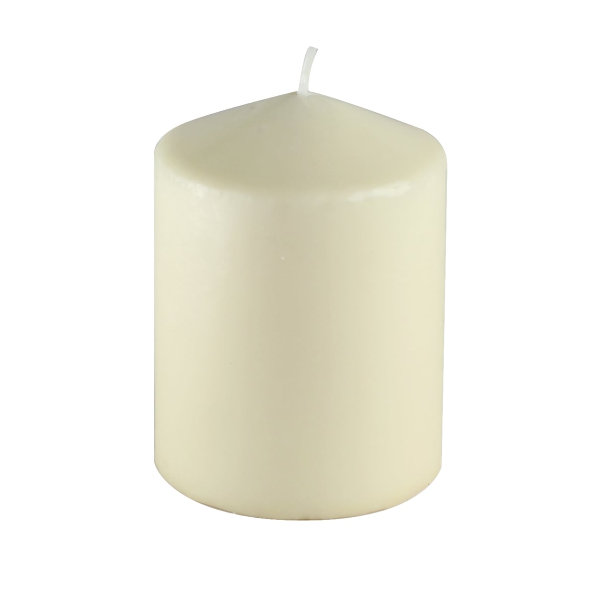 3 x 4 in. Pressed & Over-Dipped Pillar Candles, Ivory - Pack of 3