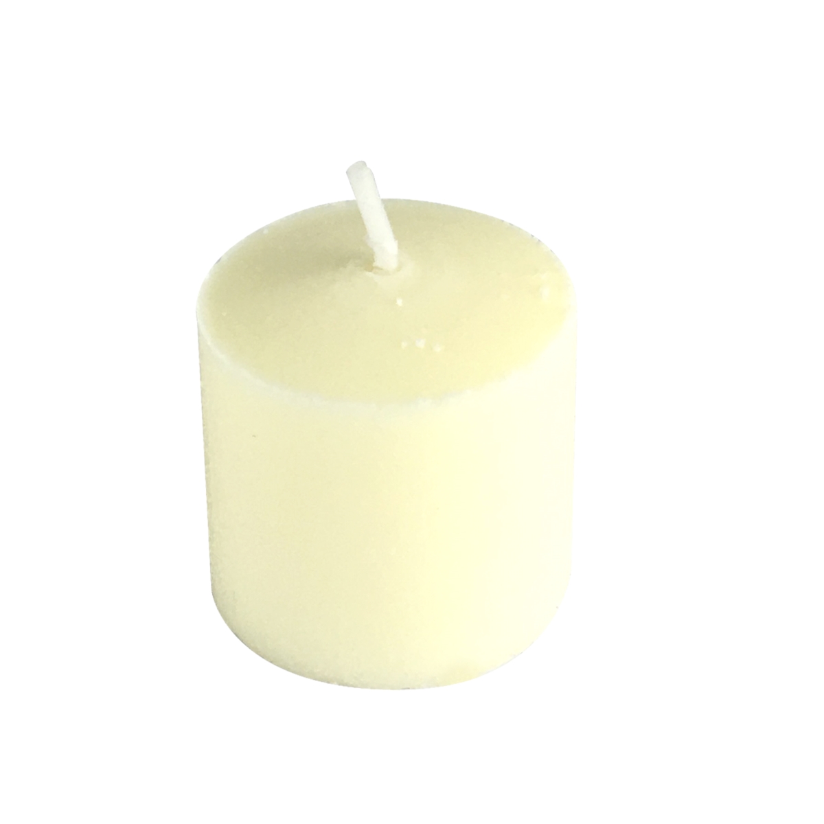 Mini Pressed Votive Candles, Ivory - Pack of 24