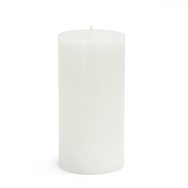 3 x 6 in. Citronella Pillar Candle, White