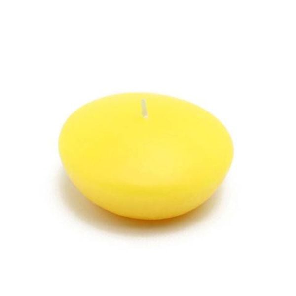 CFZ-049-12-0 3 in. Floating Candles, Yellow- 144 Piece