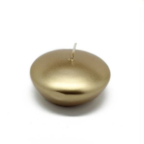 CFZ-065-6-0 3 in.Floating Candles, Metallic Gold - 72 Piece