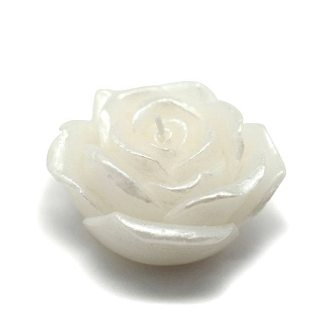 CFZ-067-12-0 3 in. Rose Floating Candles, White - 144 Piece