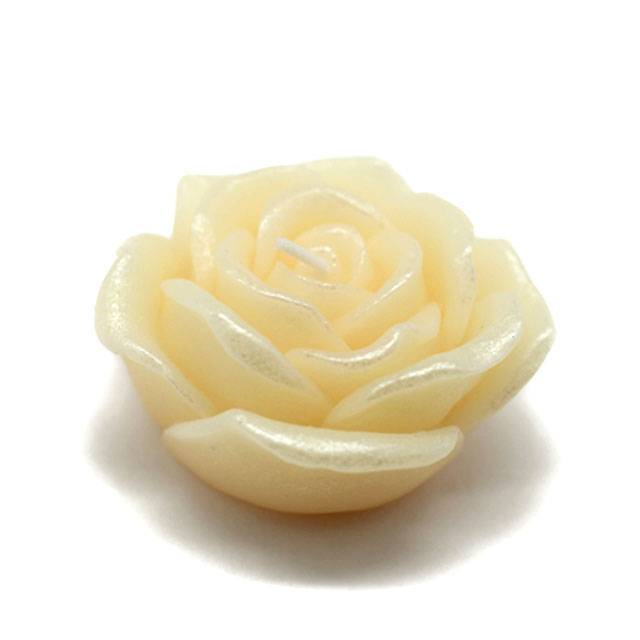 CFZ-071-12-0 3 in. Rose Floating Candles, Ivory - 144 Piece