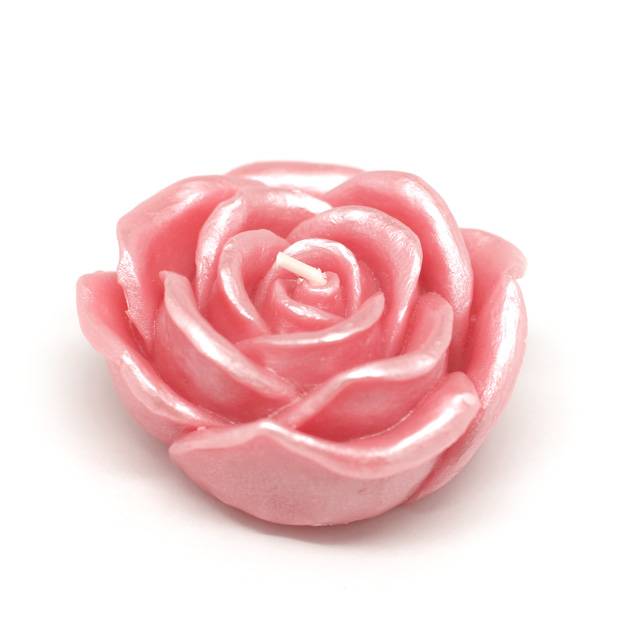 CFZ-072-0 3 in. Rose Floating Candles,Pink - 12 Piece per Box