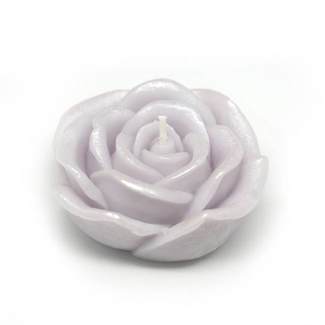 CFZ-073-0 3 in. Rose Floating Candles,Purple - 12 Piece per Box