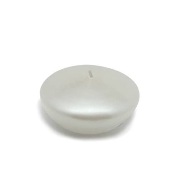 CFZ-076-12-0 3 in. Floating Candles, Pearl White - 144 Piece