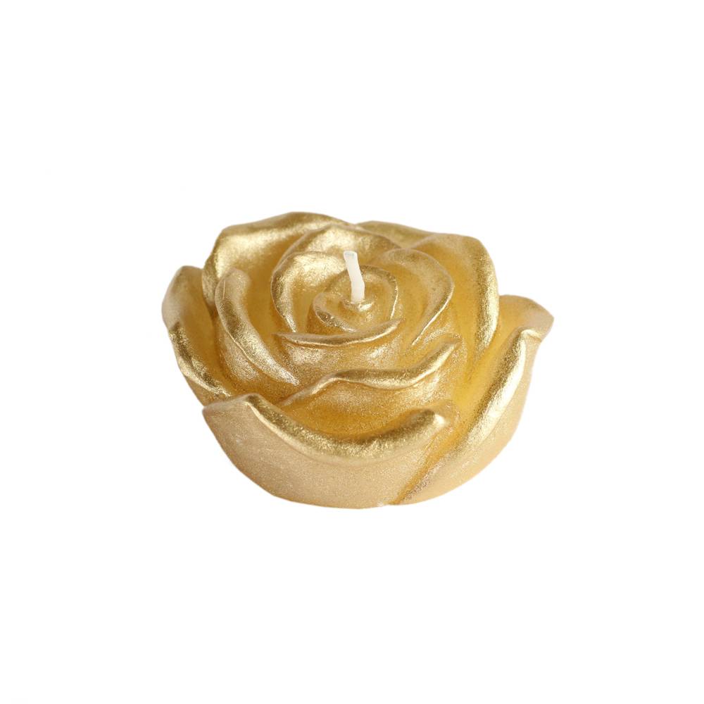 CFZ-101-12-0 3 in. Floating Candles, Metallic Gold Rose - 144 Piece