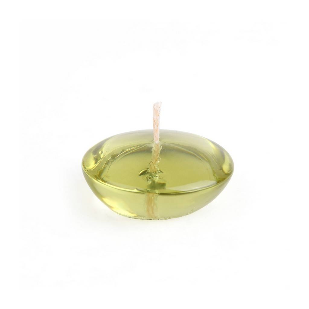 CFZ-109-0 3 in. Clear Gel Floating Candles, Sage Green - 6Piece per Box