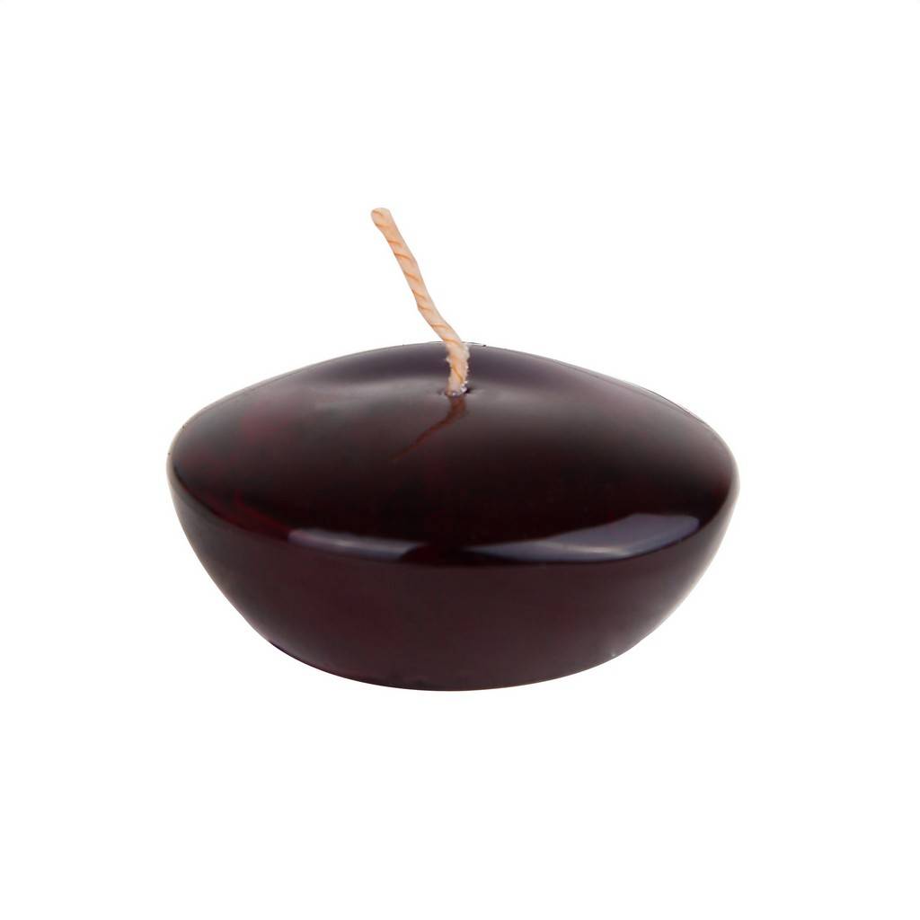 CFZ-114-0 3 in. Clear Gel Floating Candles, Black - 6 Piece per Box