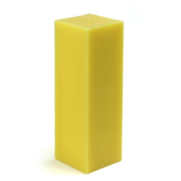CPZ-155-0 3 x 9 in. Square Pillar Candle, Yellow