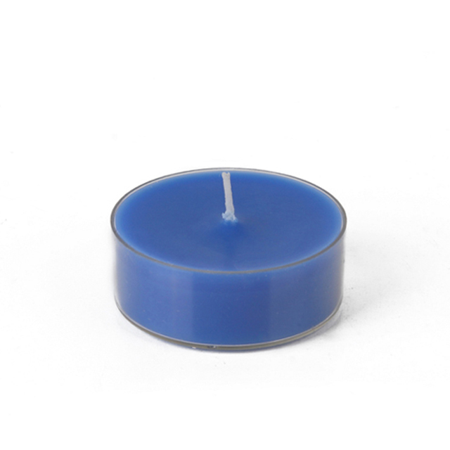 Mega Oversized Tealights, Blue - 12 Piece per Box