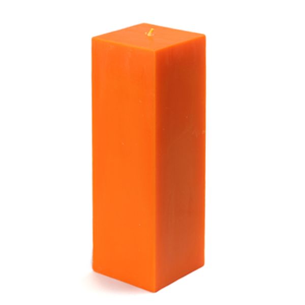 3 x 9 in. Square Pillar Candle, Orange