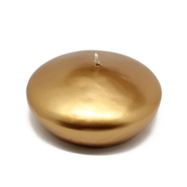 4 in. Floating Candles, Metallic Bronze Gold - 3 Piece per Box