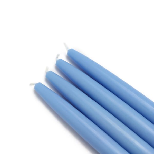 6 in. Taper Candles, Light Blue - 12 Piece