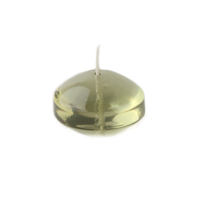 1.75 in. Clear Sage Gel Floating Candles, Green - 12 Piece per Box