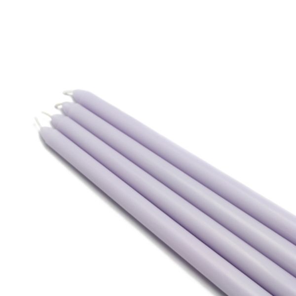 12 in. Taper Candles, Lavender - 12 Piece