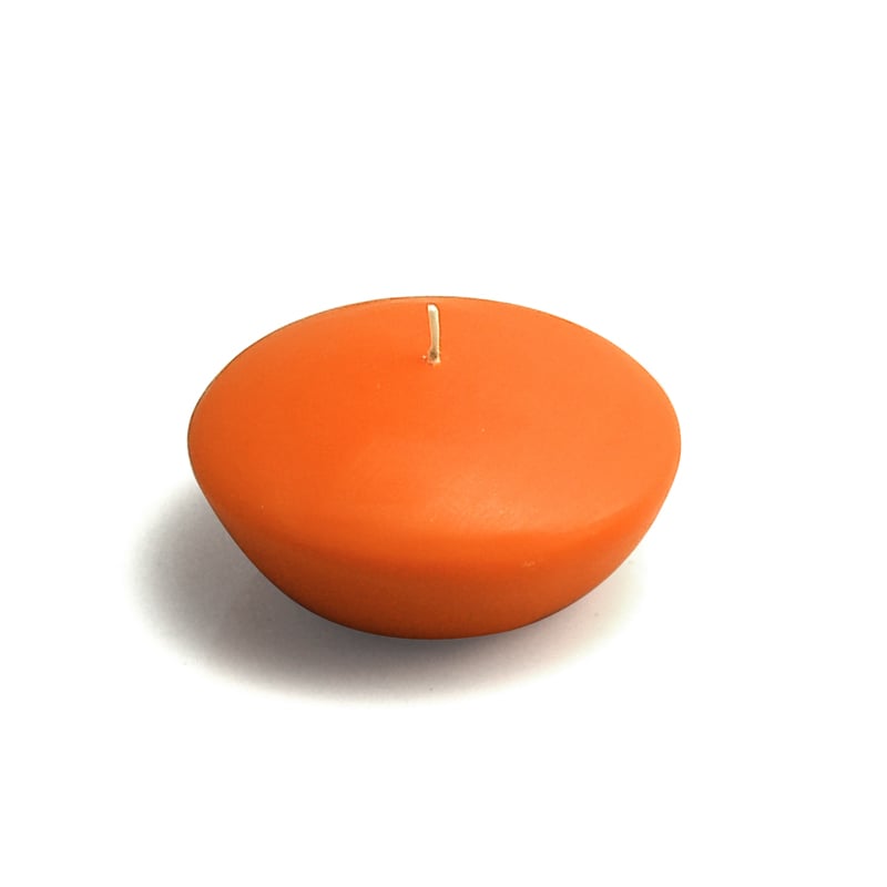 CFZ-050-6 3 in. Floating Candles, Orange - 72 Piece