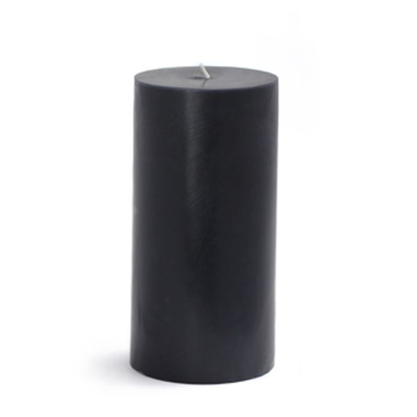 3 x 6 in. Pillar Candle, Black