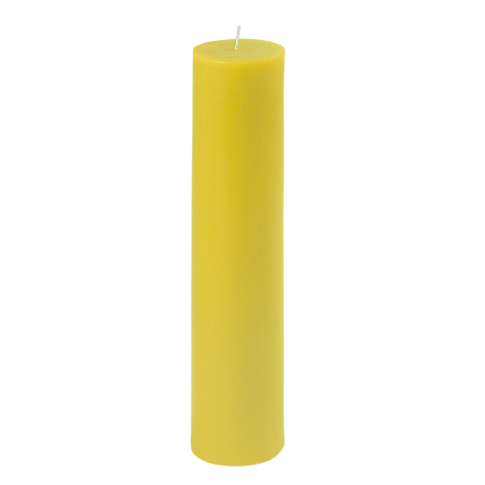 CPZ-2902-12 2 x 9 in. Pillar Candle, Yellow - 12 Piece