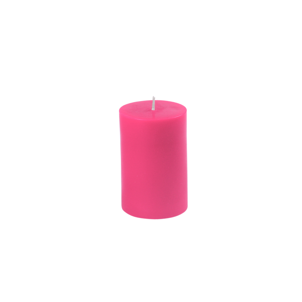 CPZ-2313-24 2 x 3 in. Pillar Candle, Hot Pink - 24 Piece