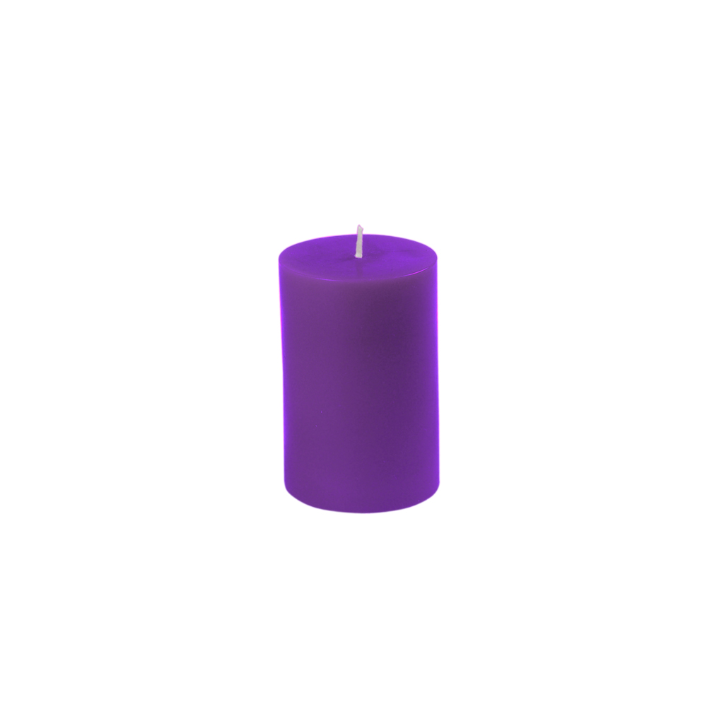 CPZ-2310-24 2 x 3 in. Pillar Candle, Purple - 24 Piece