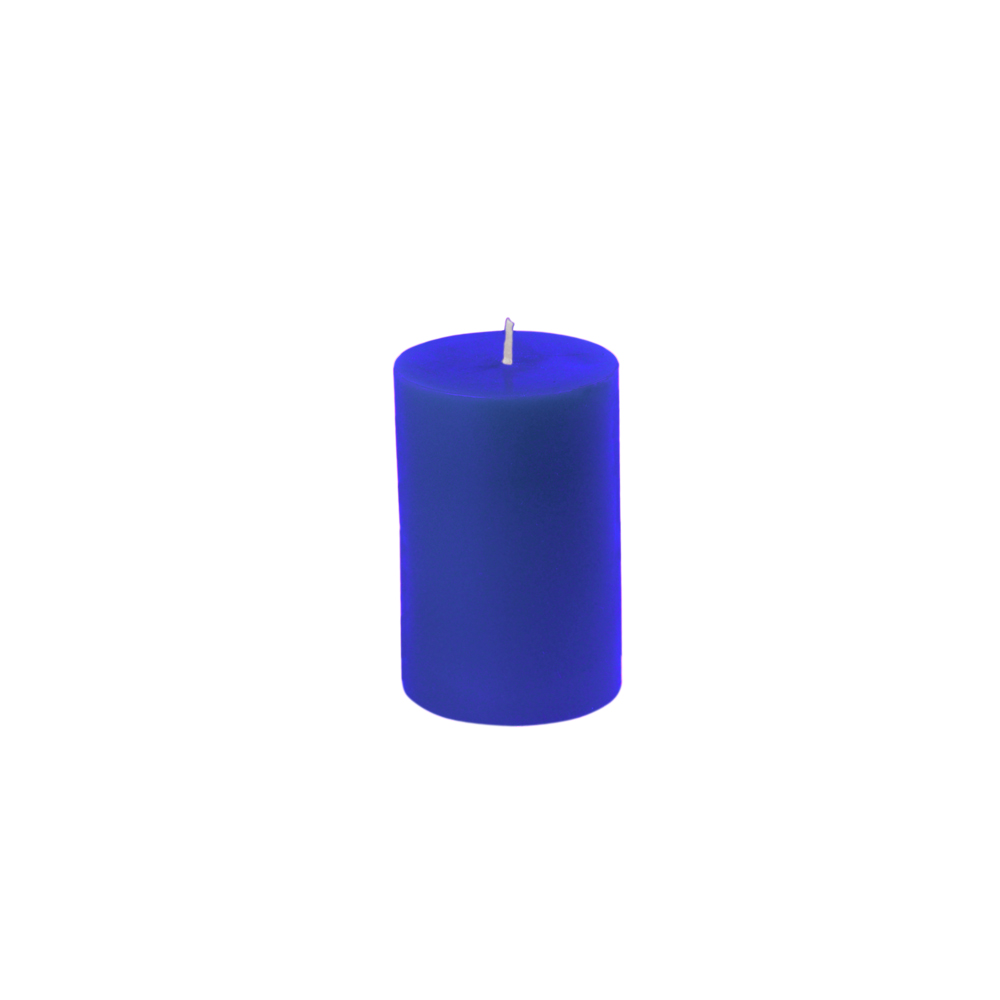 CPZ-2306-24 2 x 3 in. Pillar Candle, Blue - 24 Piece