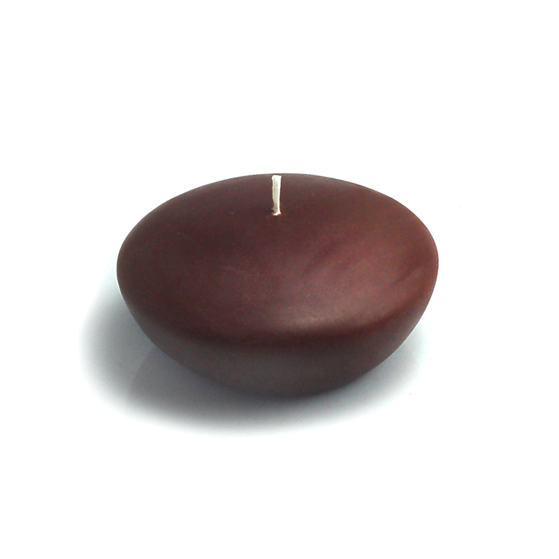 CFZ-063-6 3 in. Floating Candles, Brown - 72 Piece