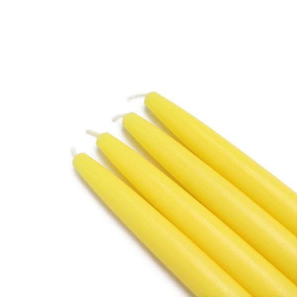 CEZ-005-12 6 in. Taper Candles, Yellow - 144 Piece