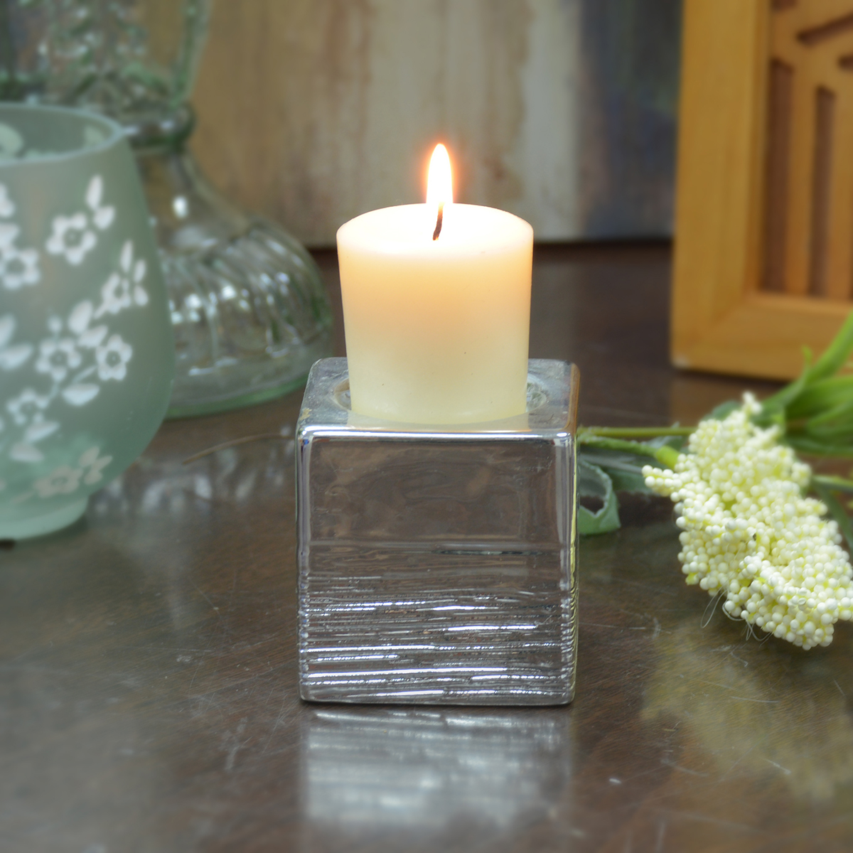 15 Hours Votive Candles, Ivory - Set of 18